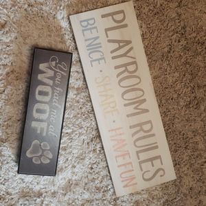 Wooden Wall Decor Dog